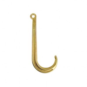 Eye J Hook 15” Towing Long Shank Hook,Grade 70 Forged Steel WLL 4700LBS